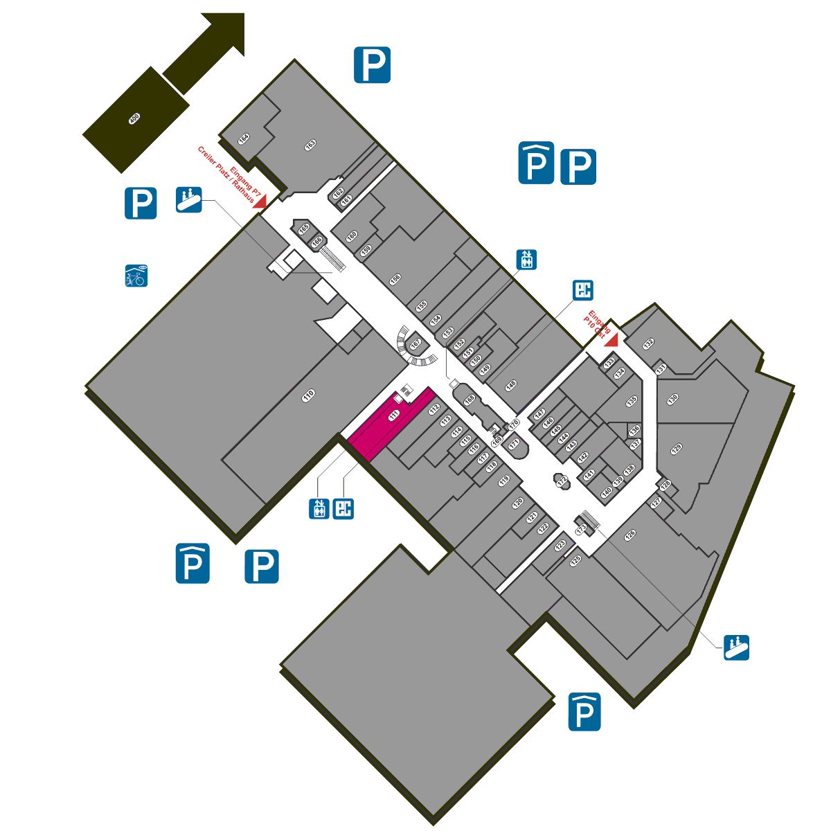 Lageplan Sparkasse Vest Recklinghausen