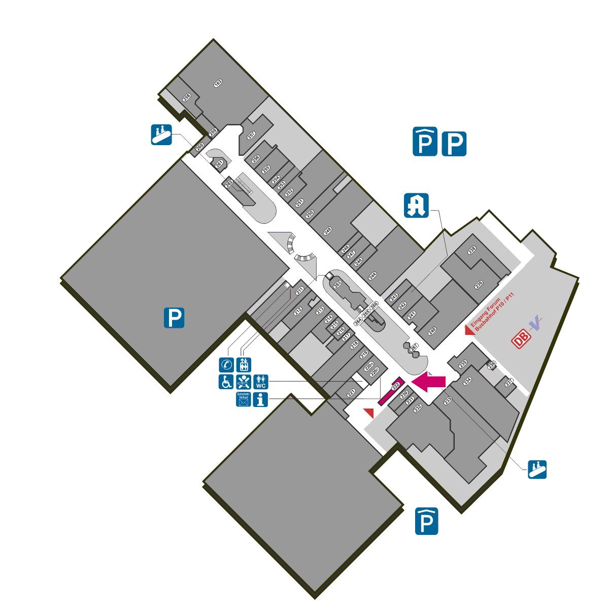 Lageplan Marler Weltzentrum