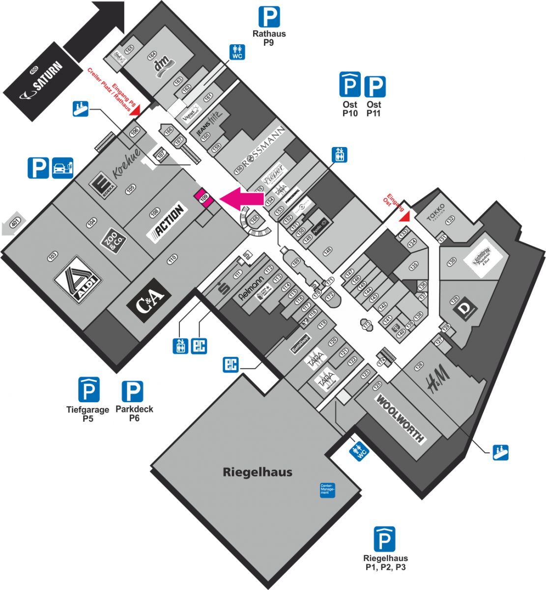Lageplan Luxury Juwelier & Goldankauf
